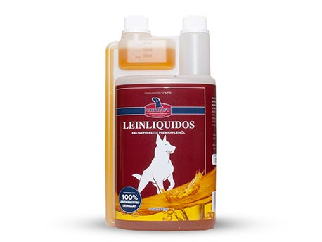 Leinliquidos 1.000 ml - kaltgepresstes Premium-Leinöl für Hunde