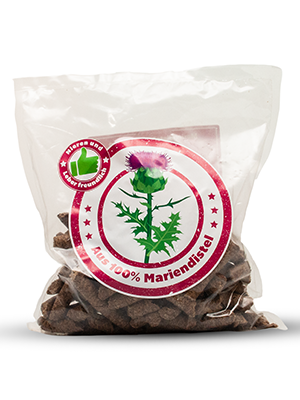 <span>Urkraft</span> Mariendistelpresskuchen Pellets 10 kg für Pferde & Pony's
