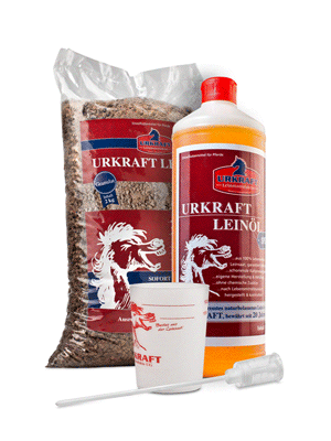 Einsteigerpaket Granulat (Leinkuchen & Leinöl)