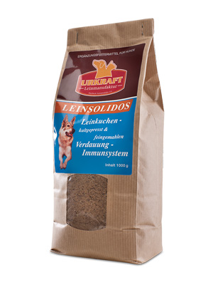 LEINSOLIDOS 1 kg - kaltgepresster fütterungsfertiger Leinkuchen