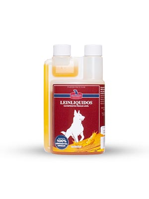 Leinliquidos 250 ml - kaltgepresstes Premium-Leinöl für Hunde