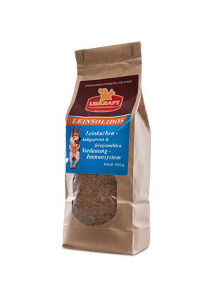 LEINSOLIDOS 500 g - kaltgepresster fütterungsfertiger Leinkuchen