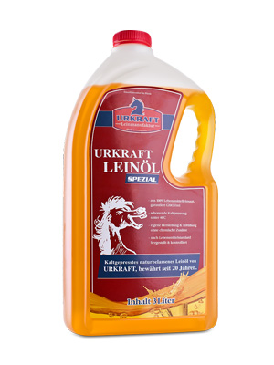  Urkraft Leinöl Spezial  3 Liter für Pferde & Ponys